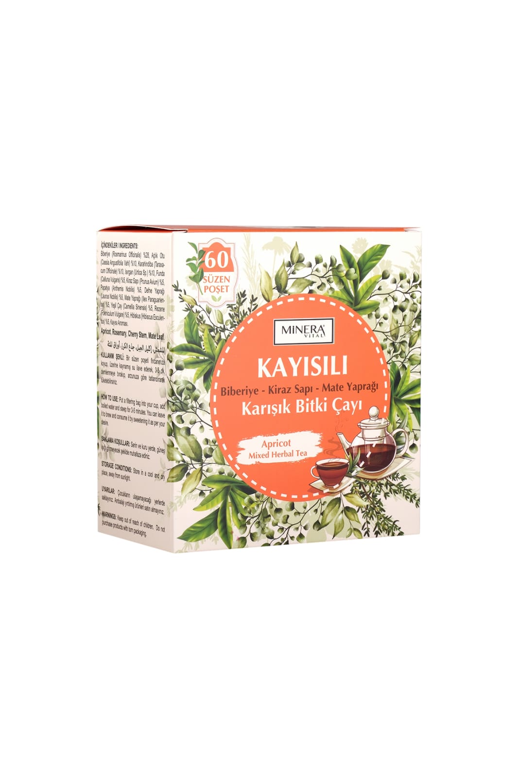 Minera Kayısılı Form Çayı 60'lı resmi