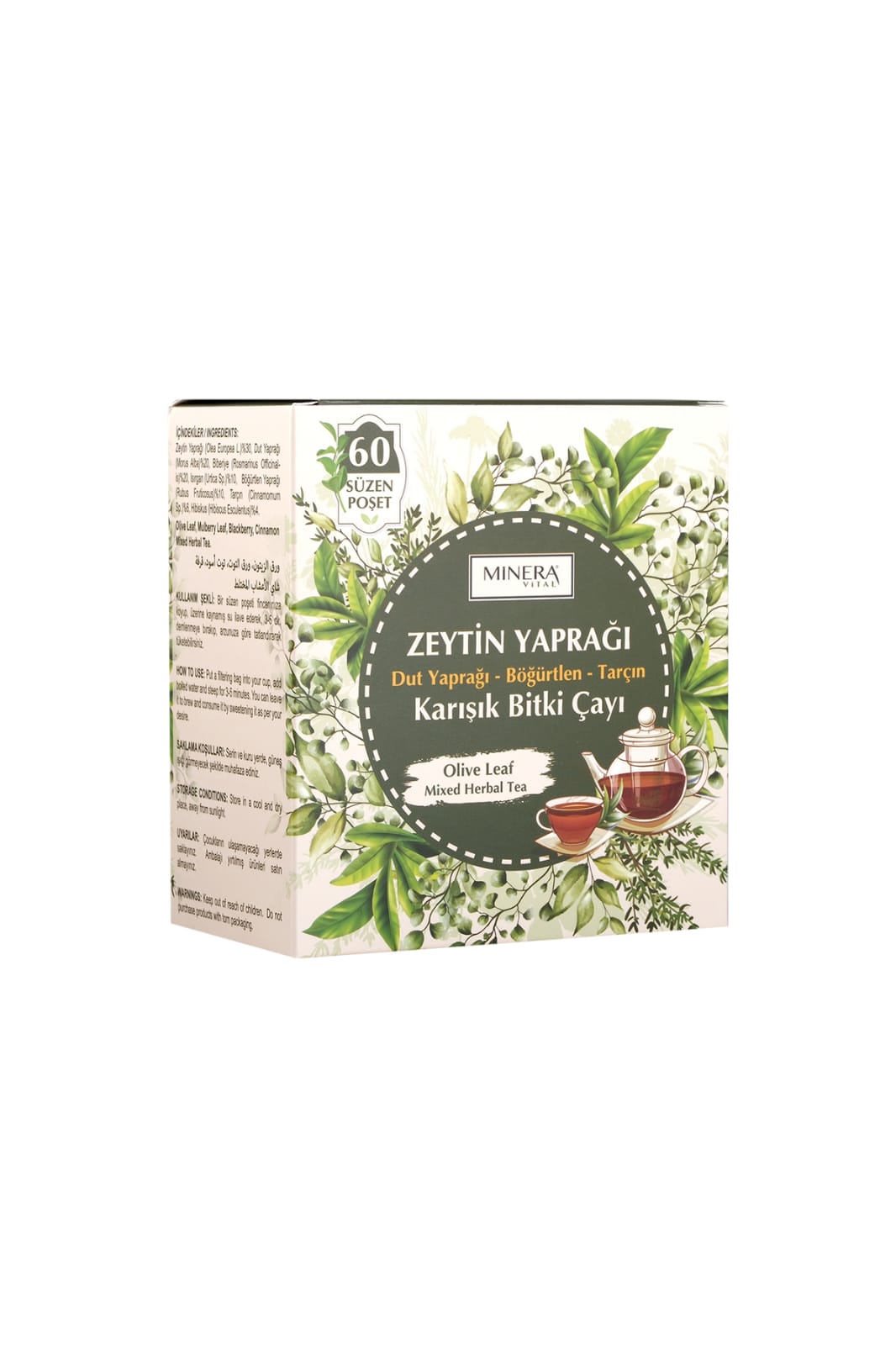 Minera Zeytin Yaprağı Çayı 60'lı resmi
