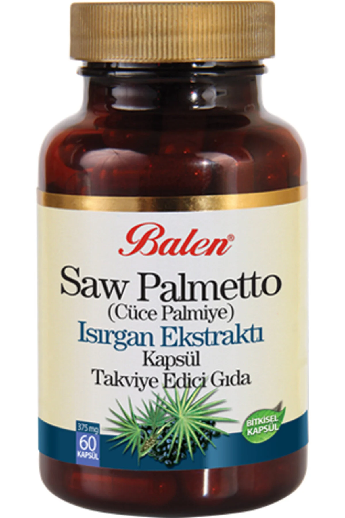 Balen Saw Palmetto & Isırgan & Çinko Kapsül 60'lı resmi