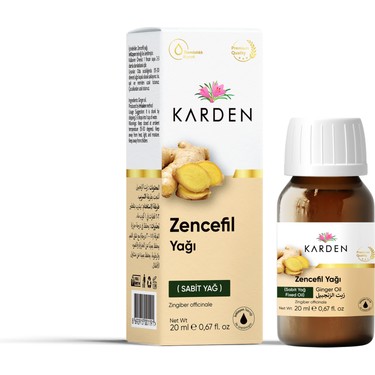 Zencefil Yağı 20 CC- Karden resmi