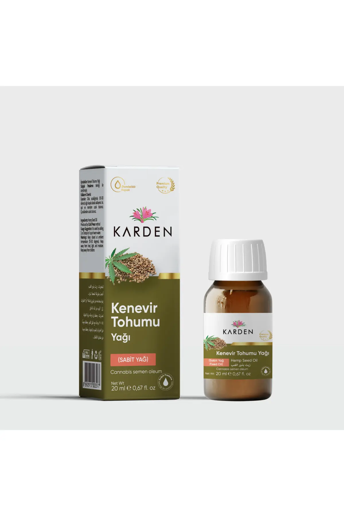 Kenevir Tohumu Yağı 20 CC- Karden resmi